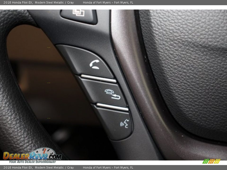2018 Honda Pilot EX Modern Steel Metallic / Gray Photo #15