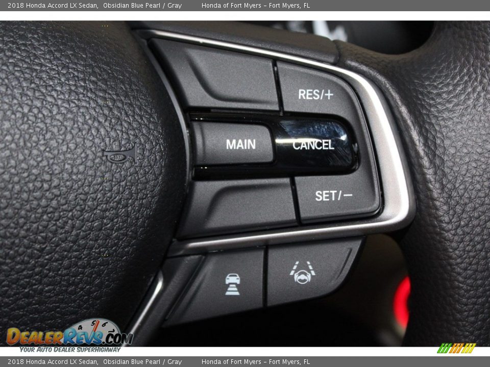 2018 Honda Accord LX Sedan Obsidian Blue Pearl / Gray Photo #15