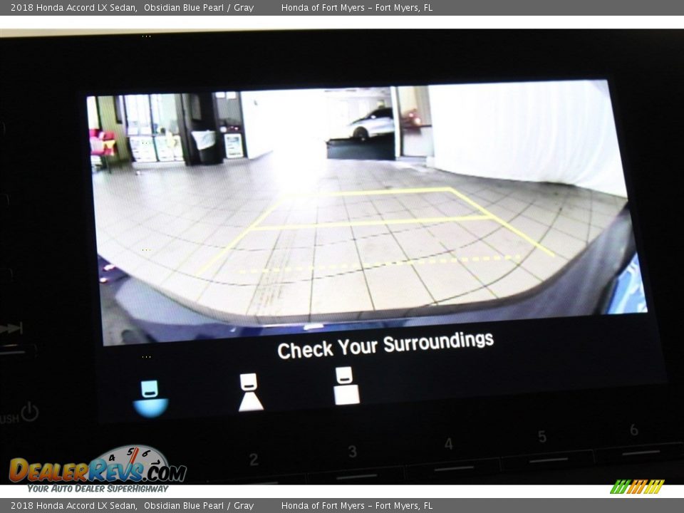 2018 Honda Accord LX Sedan Obsidian Blue Pearl / Gray Photo #17