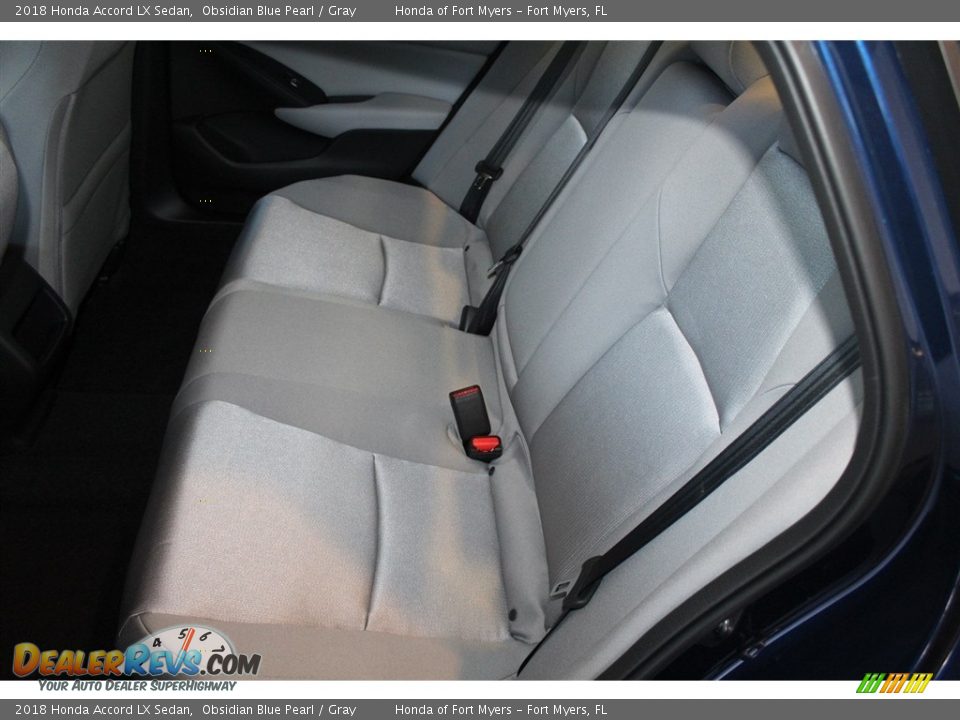 2018 Honda Accord LX Sedan Obsidian Blue Pearl / Gray Photo #21