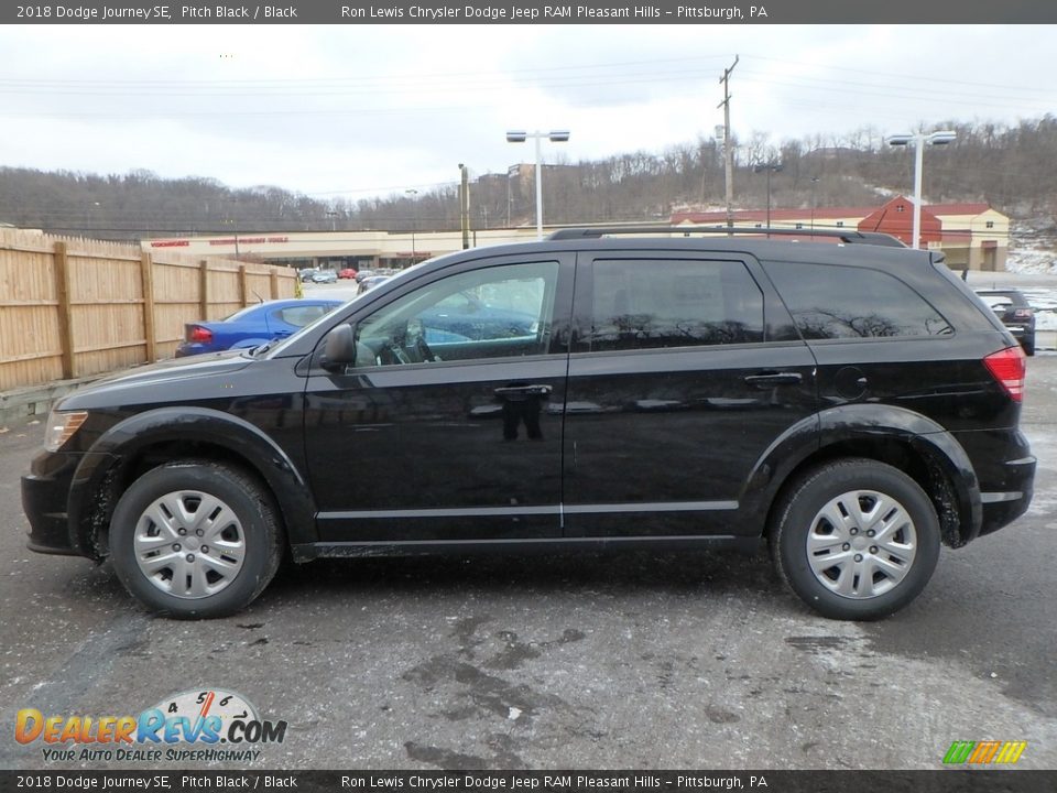 2018 Dodge Journey SE Pitch Black / Black Photo #2