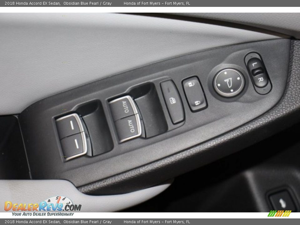 2018 Honda Accord EX Sedan Obsidian Blue Pearl / Gray Photo #10