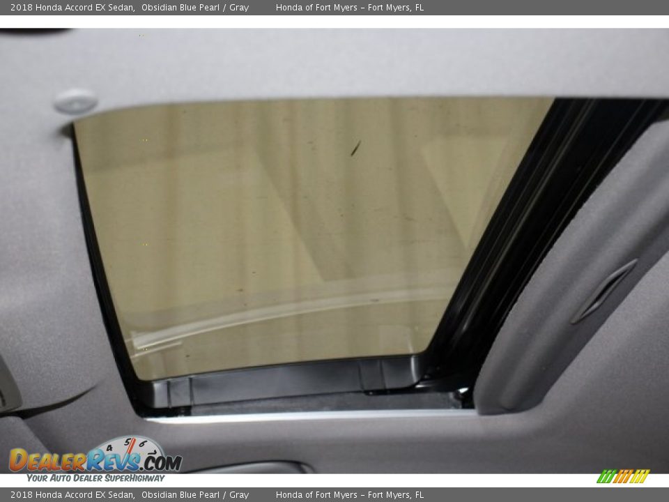 2018 Honda Accord EX Sedan Obsidian Blue Pearl / Gray Photo #13
