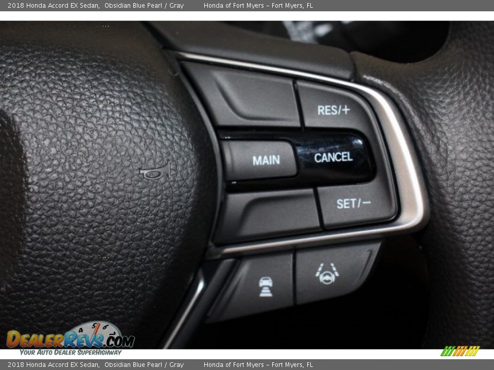 2018 Honda Accord EX Sedan Obsidian Blue Pearl / Gray Photo #15
