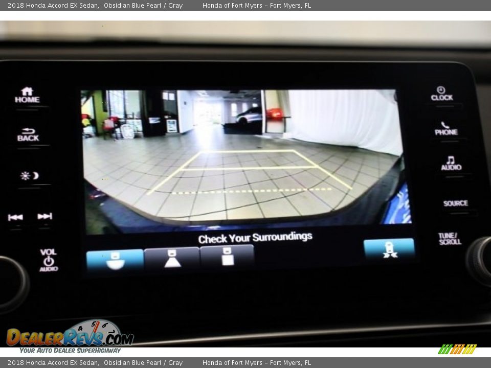 2018 Honda Accord EX Sedan Obsidian Blue Pearl / Gray Photo #18