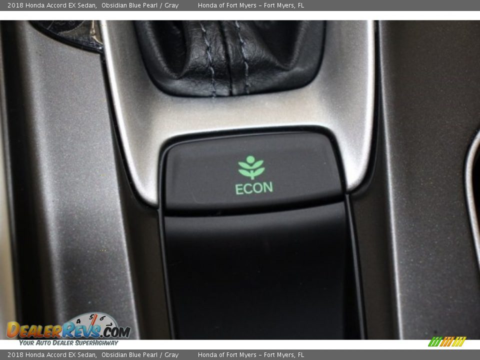 2018 Honda Accord EX Sedan Obsidian Blue Pearl / Gray Photo #21