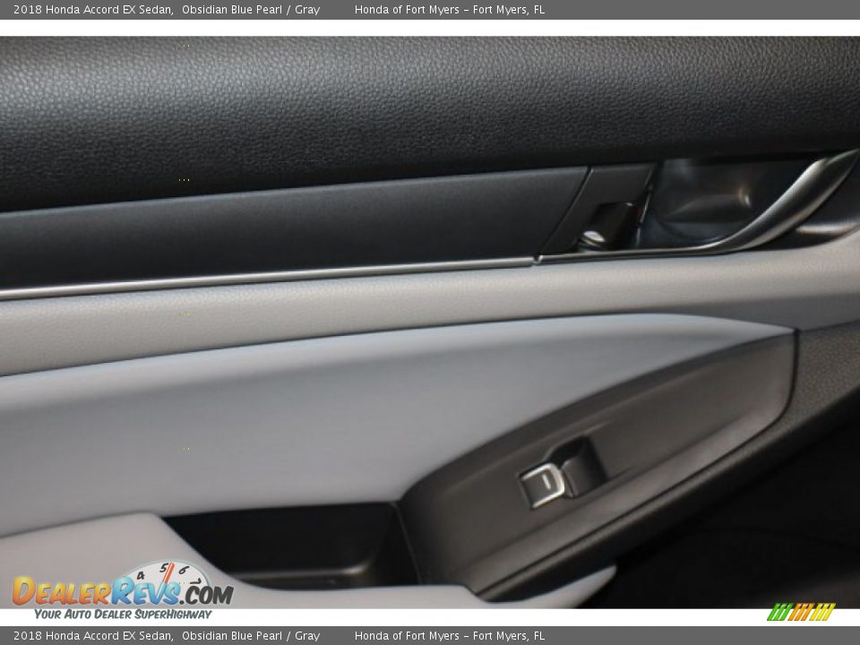 2018 Honda Accord EX Sedan Obsidian Blue Pearl / Gray Photo #22