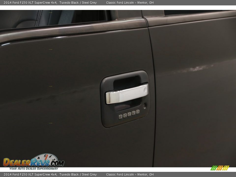 2014 Ford F150 XLT SuperCrew 4x4 Tuxedo Black / Steel Grey Photo #4