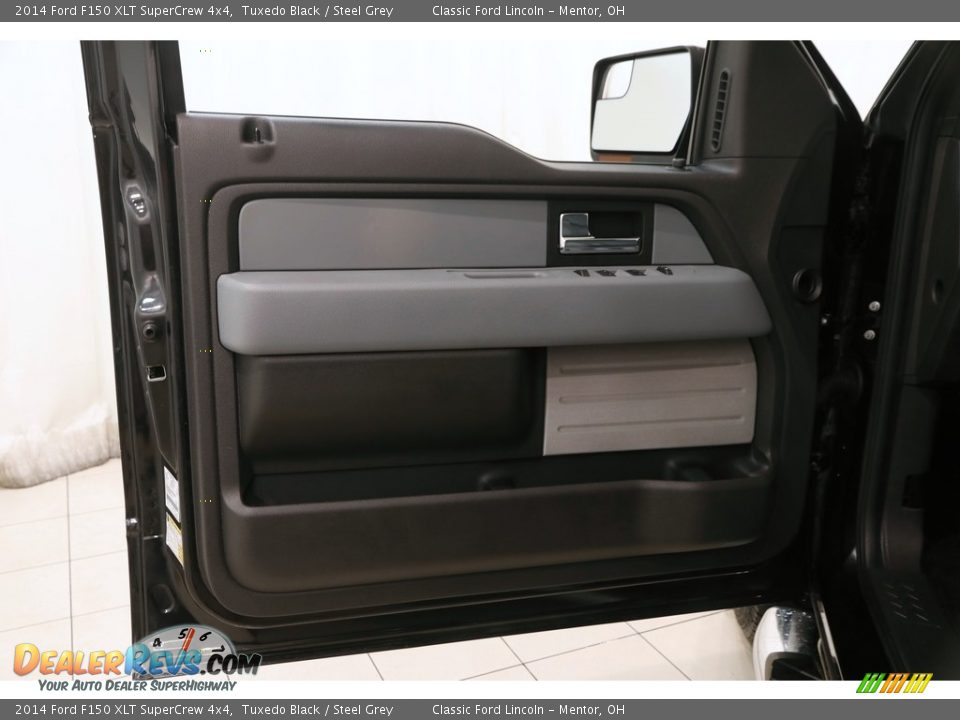 2014 Ford F150 XLT SuperCrew 4x4 Tuxedo Black / Steel Grey Photo #5