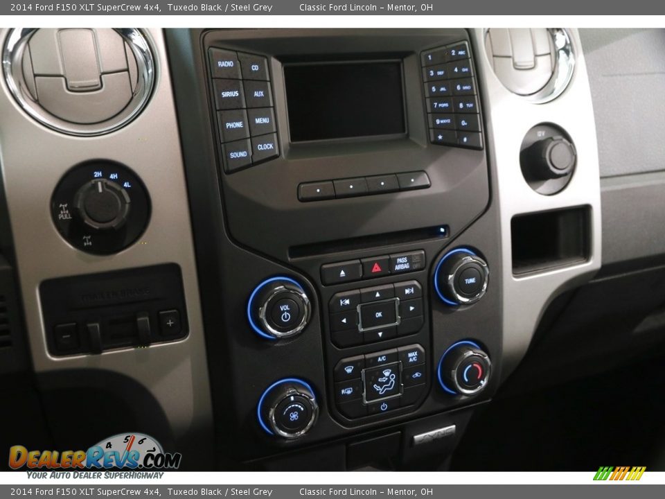 2014 Ford F150 XLT SuperCrew 4x4 Tuxedo Black / Steel Grey Photo #9