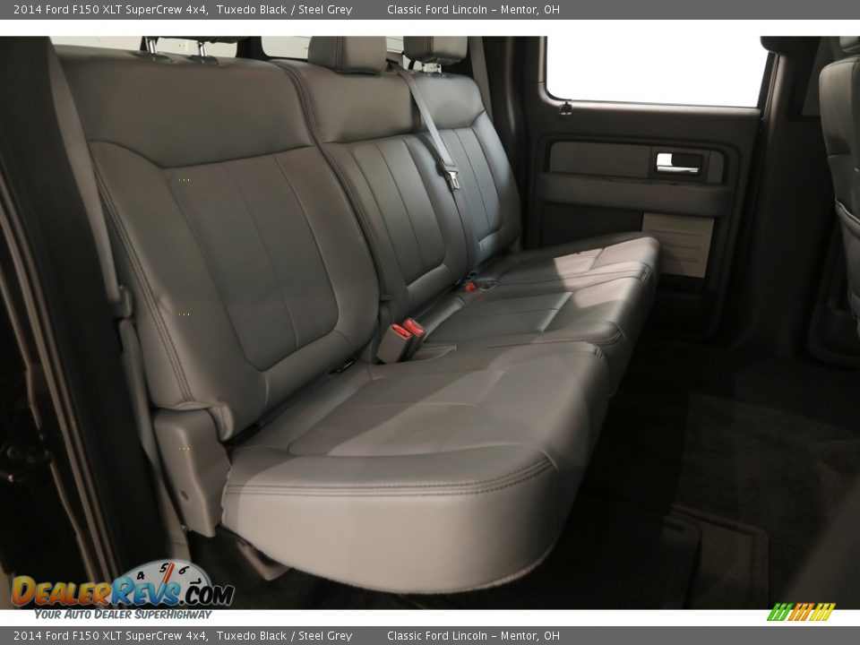 2014 Ford F150 XLT SuperCrew 4x4 Tuxedo Black / Steel Grey Photo #14