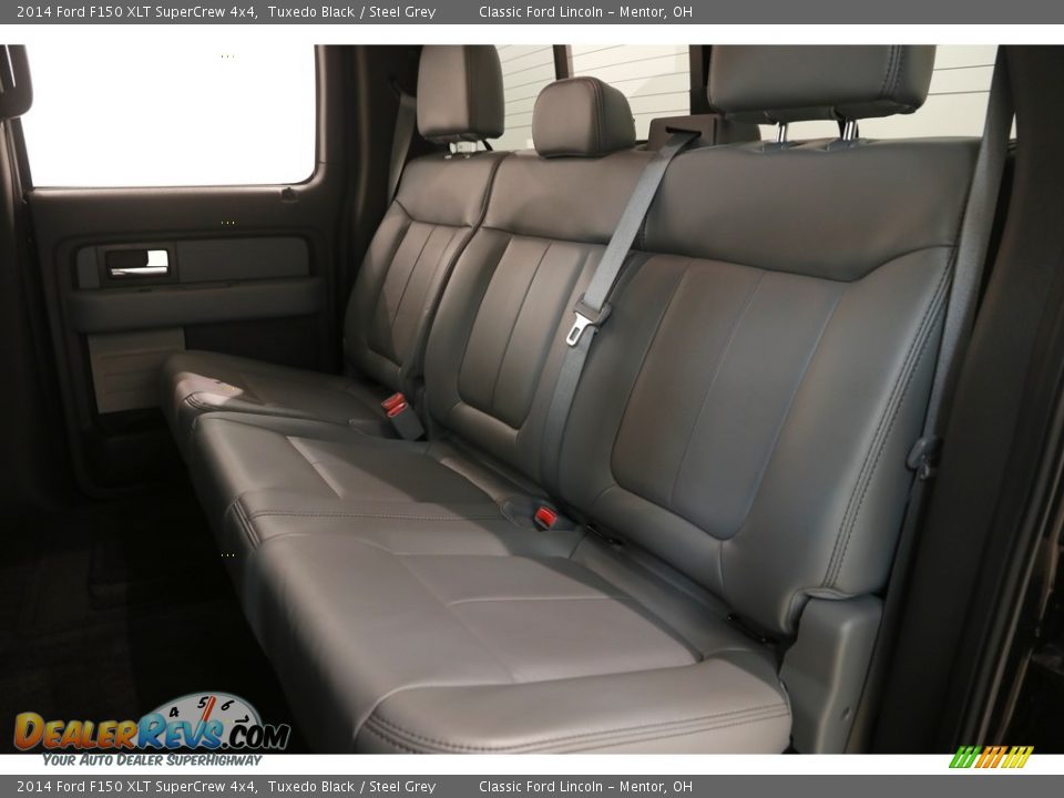 2014 Ford F150 XLT SuperCrew 4x4 Tuxedo Black / Steel Grey Photo #15