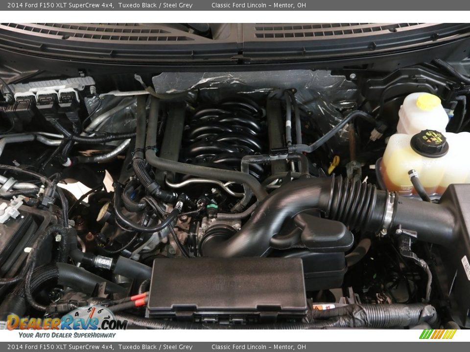 2014 Ford F150 XLT SuperCrew 4x4 Tuxedo Black / Steel Grey Photo #17