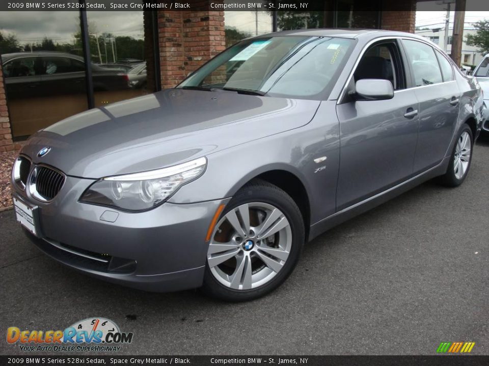 2009 BMW 5 Series 528xi Sedan Space Grey Metallic / Black Photo #1
