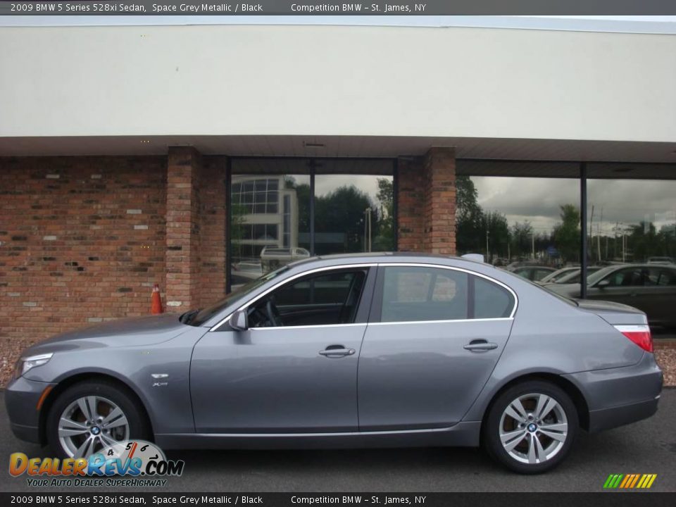 2009 BMW 5 Series 528xi Sedan Space Grey Metallic / Black Photo #3