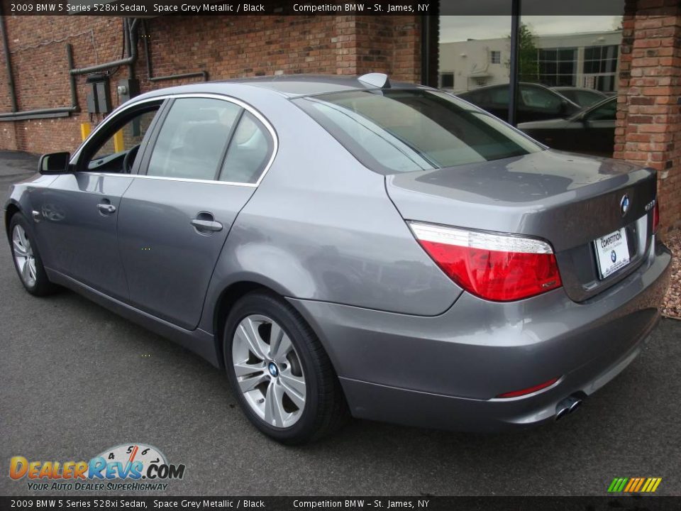2009 BMW 5 Series 528xi Sedan Space Grey Metallic / Black Photo #4