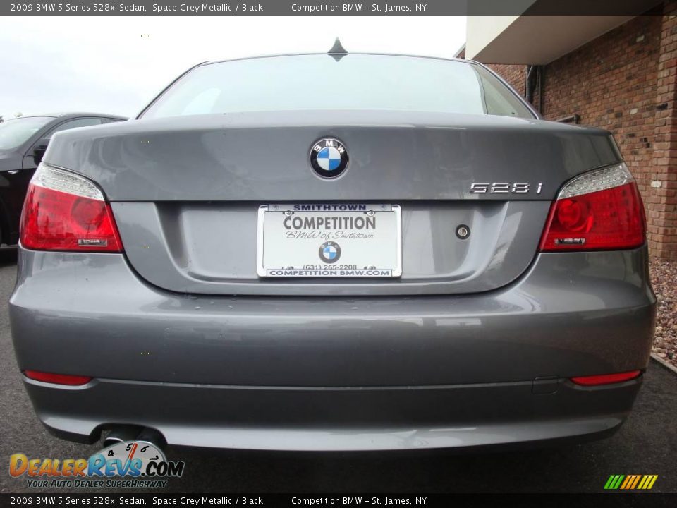 2009 BMW 5 Series 528xi Sedan Space Grey Metallic / Black Photo #5