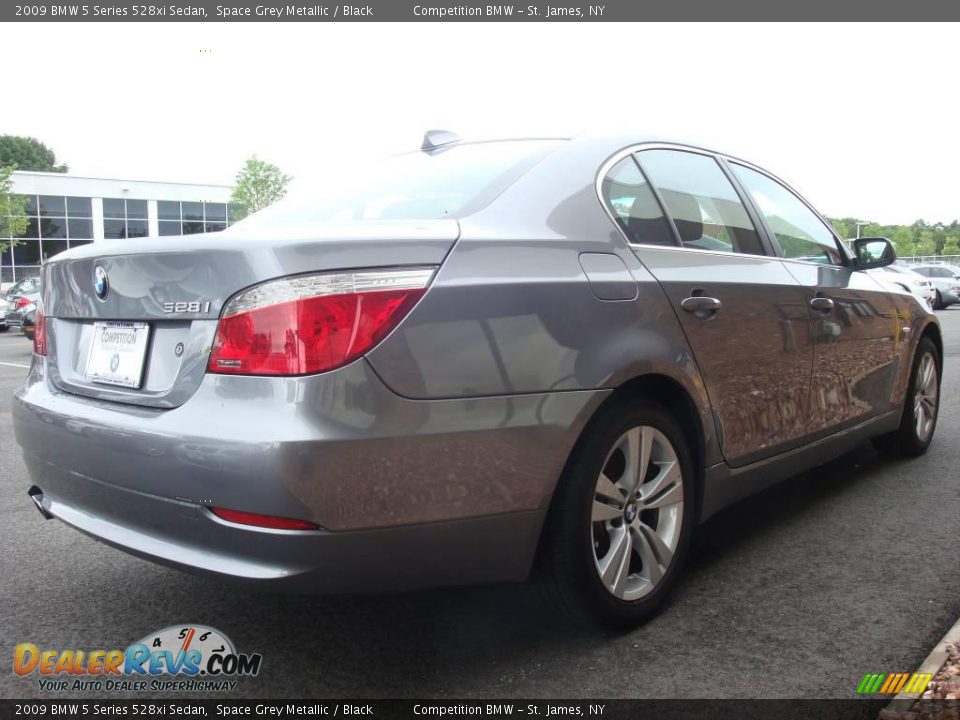 2009 BMW 5 Series 528xi Sedan Space Grey Metallic / Black Photo #6