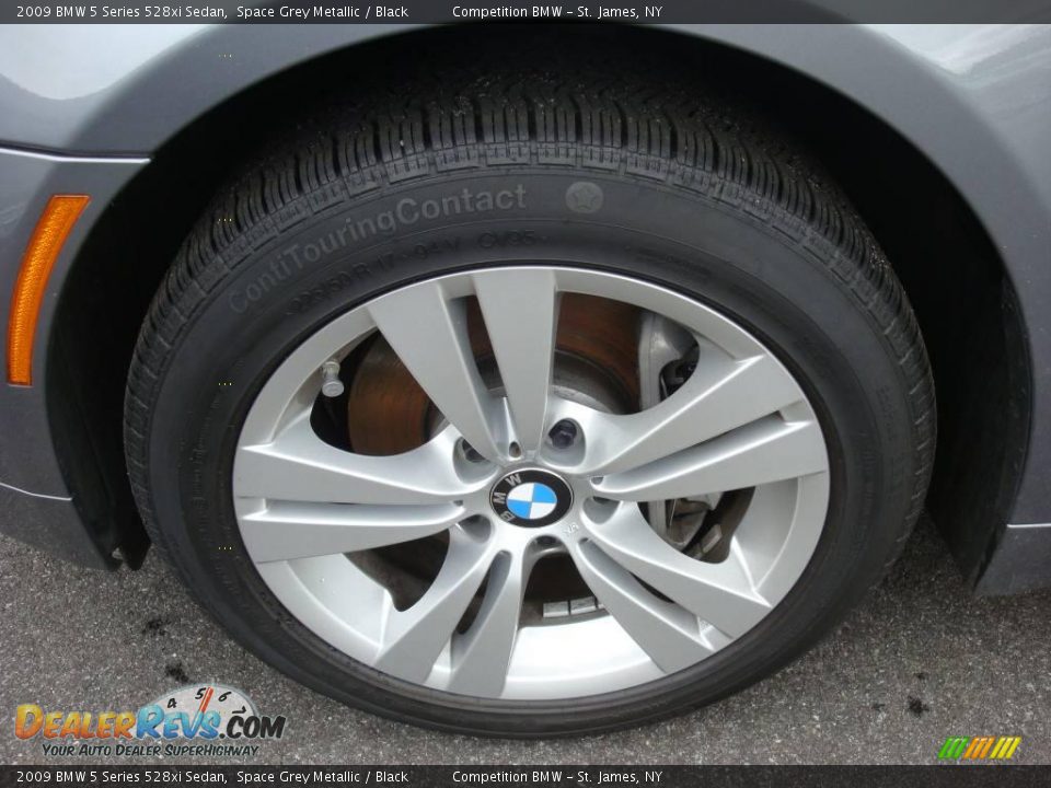 2009 BMW 5 Series 528xi Sedan Space Grey Metallic / Black Photo #7