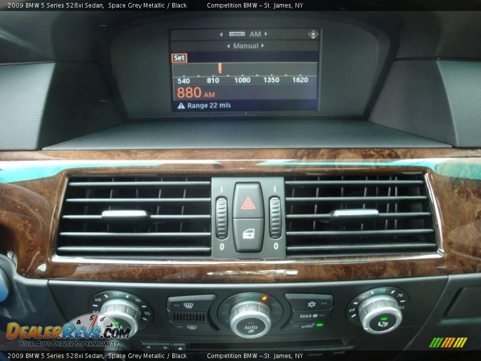 2009 BMW 5 Series 528xi Sedan Space Grey Metallic / Black Photo #13