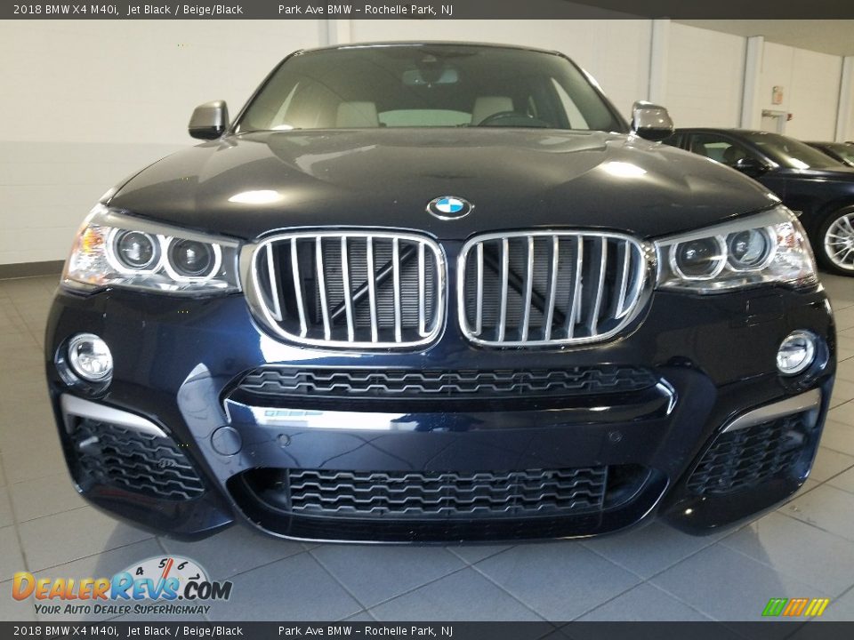 2018 BMW X4 M40i Jet Black / Beige/Black Photo #8