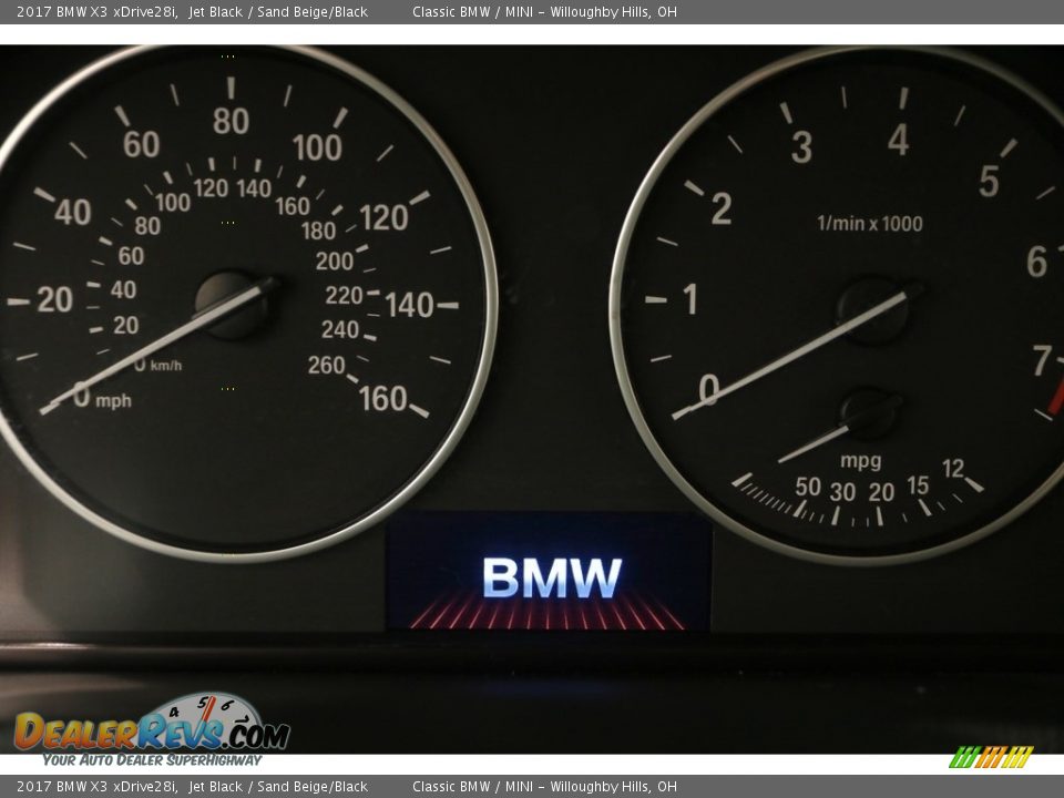 2017 BMW X3 xDrive28i Jet Black / Sand Beige/Black Photo #9