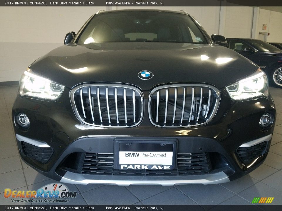 2017 BMW X1 xDrive28i Dark Olive Metallic / Black Photo #8