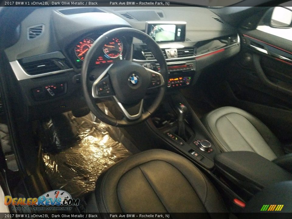 2017 BMW X1 xDrive28i Dark Olive Metallic / Black Photo #14