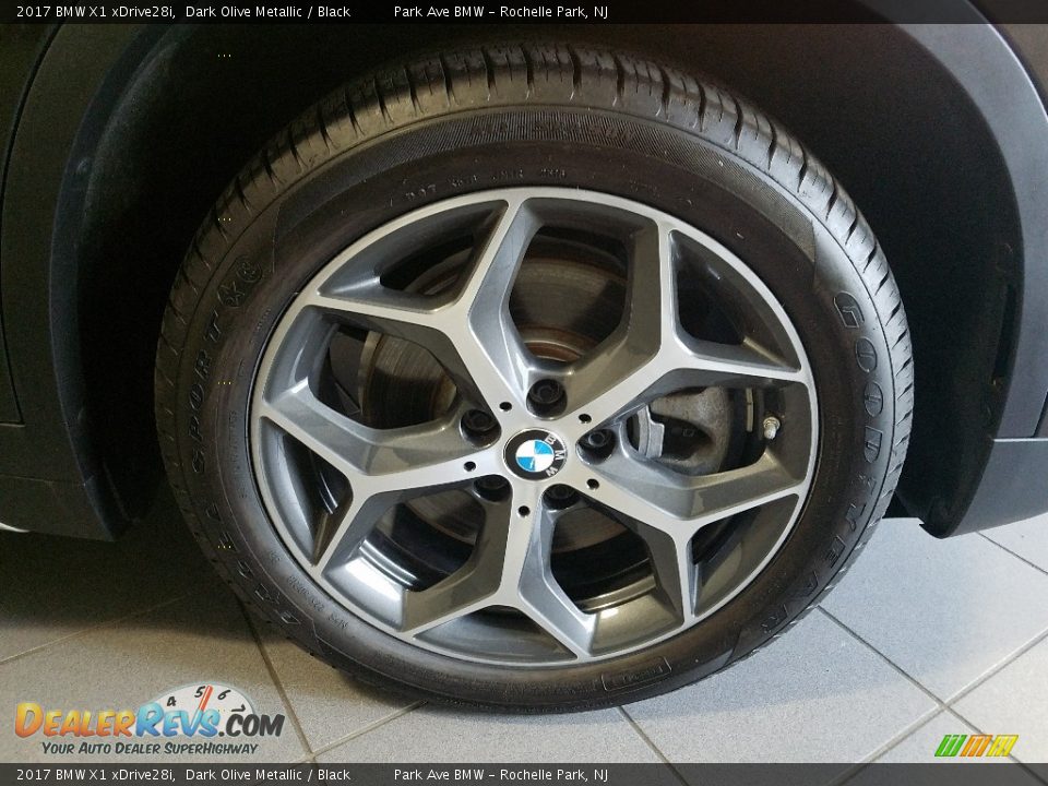 2017 BMW X1 xDrive28i Dark Olive Metallic / Black Photo #27