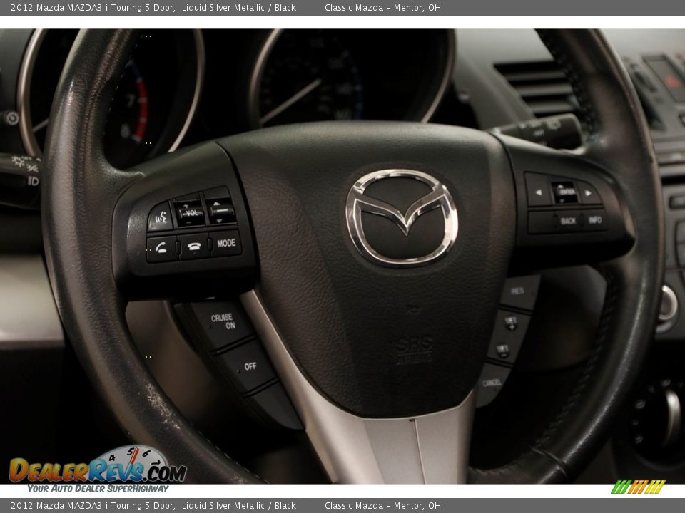 2012 Mazda MAZDA3 i Touring 5 Door Liquid Silver Metallic / Black Photo #6