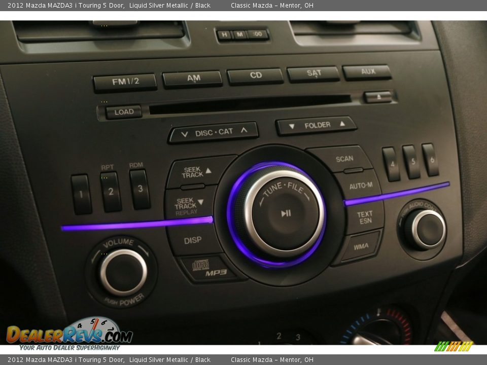 2012 Mazda MAZDA3 i Touring 5 Door Liquid Silver Metallic / Black Photo #9