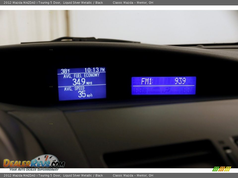 2012 Mazda MAZDA3 i Touring 5 Door Liquid Silver Metallic / Black Photo #10