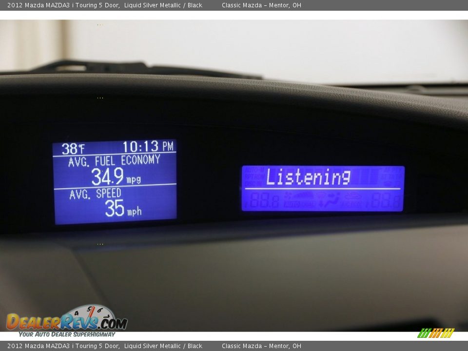 2012 Mazda MAZDA3 i Touring 5 Door Liquid Silver Metallic / Black Photo #11