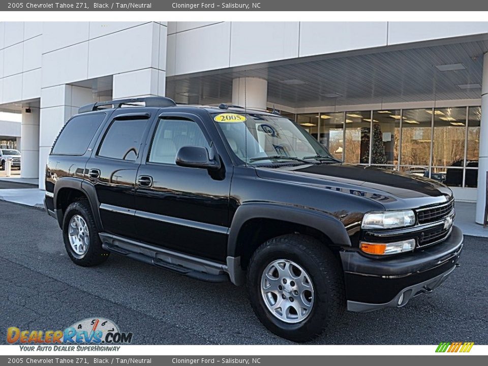2005 Chevrolet Tahoe Z71 Black / Tan/Neutral Photo #1