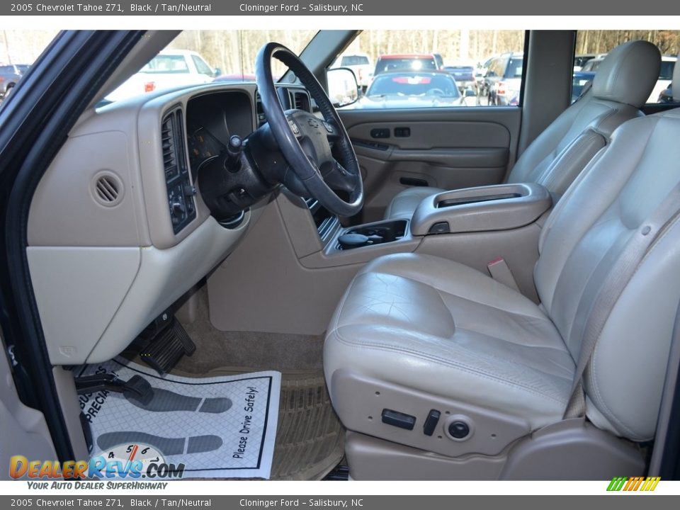 2005 Chevrolet Tahoe Z71 Black / Tan/Neutral Photo #10