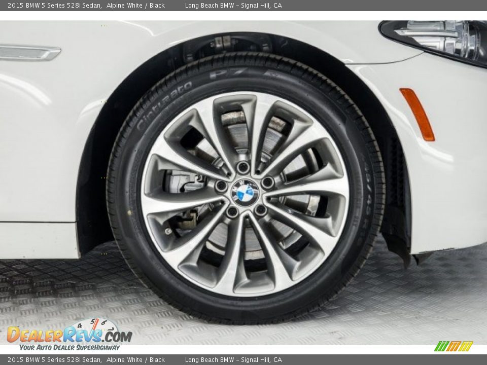 2015 BMW 5 Series 528i Sedan Alpine White / Black Photo #8