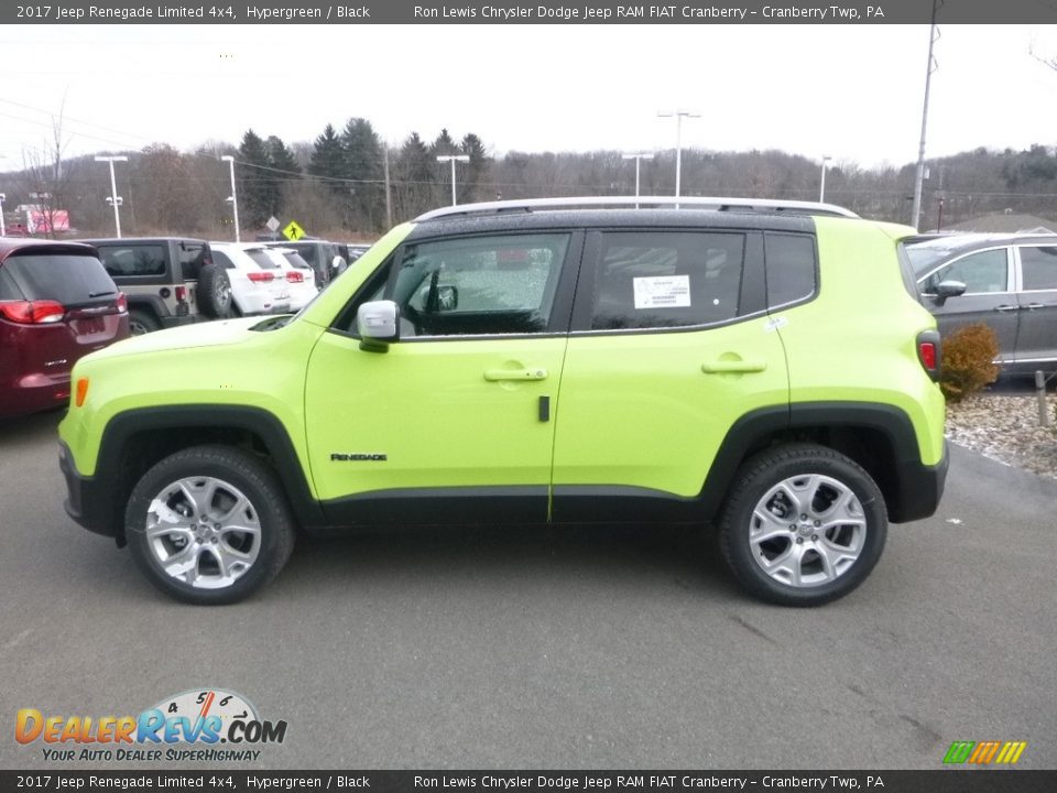 2017 Jeep Renegade Limited 4x4 Hypergreen / Black Photo #2
