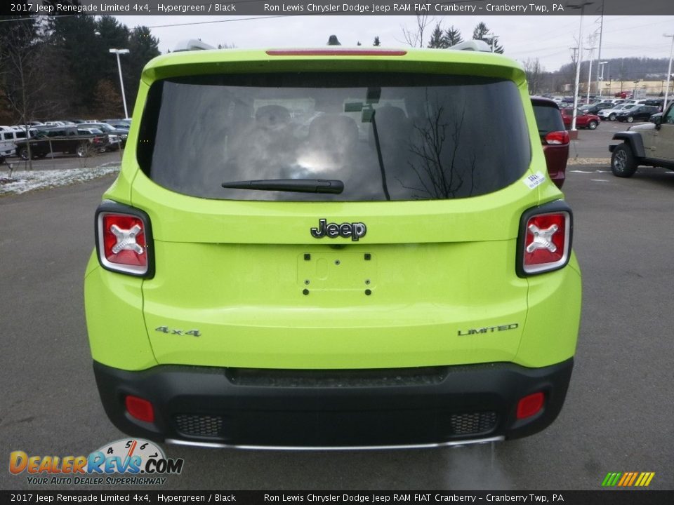 2017 Jeep Renegade Limited 4x4 Hypergreen / Black Photo #4