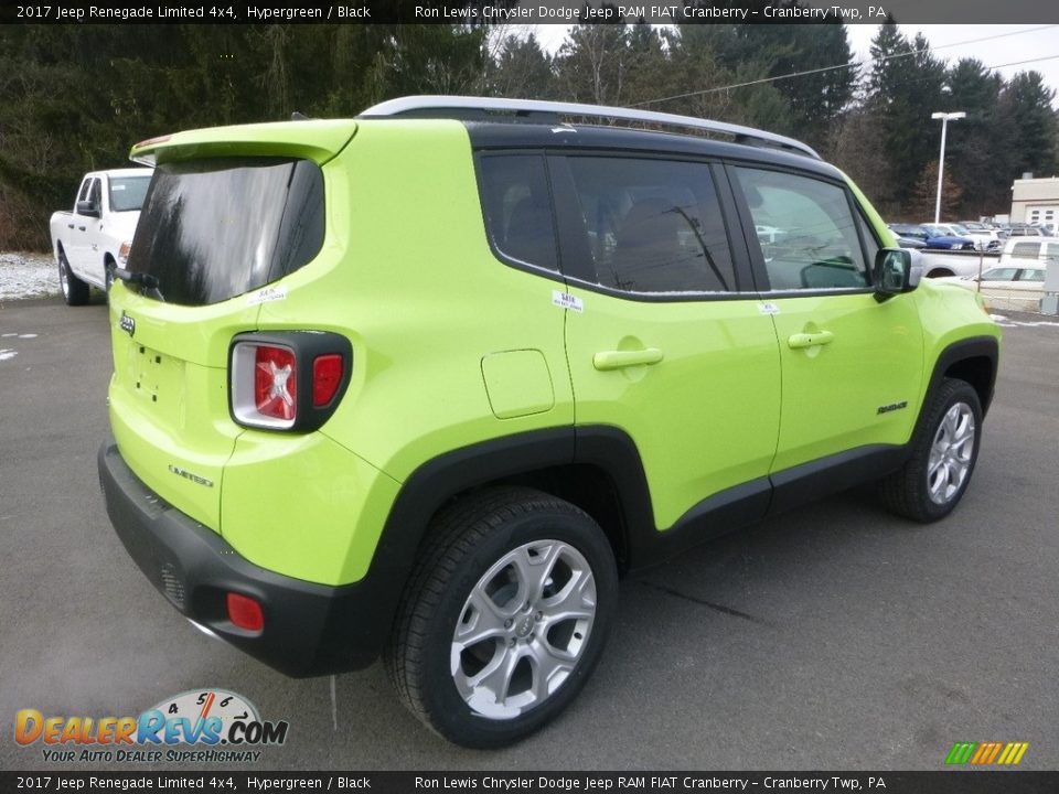 2017 Jeep Renegade Limited 4x4 Hypergreen / Black Photo #5
