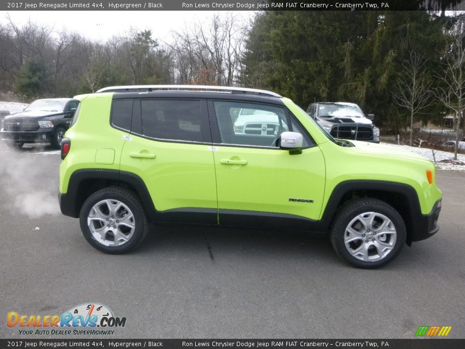 2017 Jeep Renegade Limited 4x4 Hypergreen / Black Photo #6