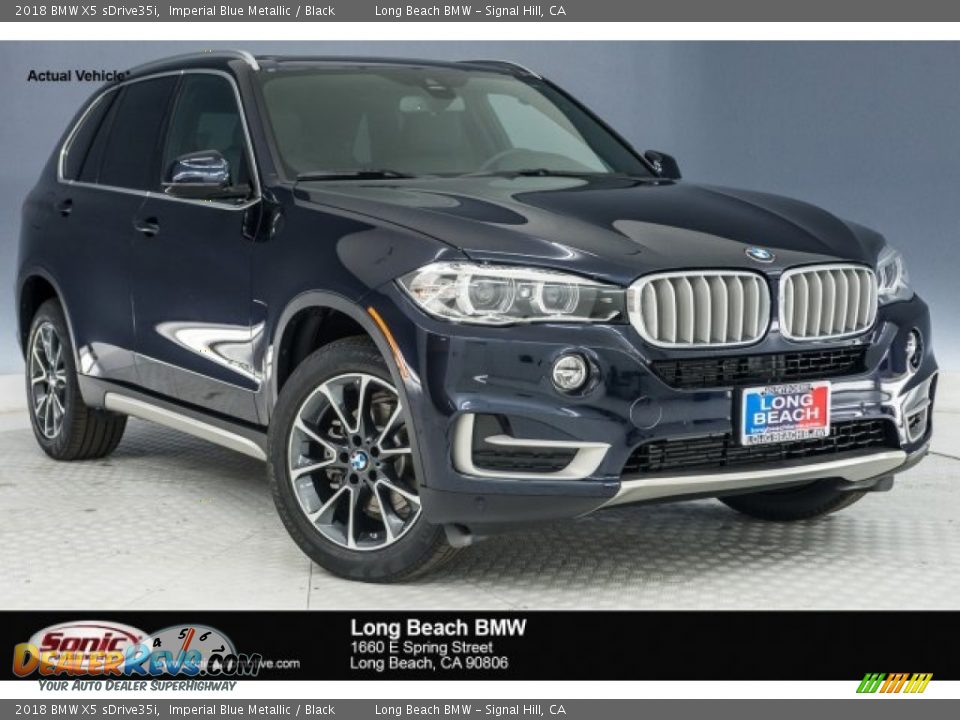 2018 BMW X5 sDrive35i Imperial Blue Metallic / Black Photo #1