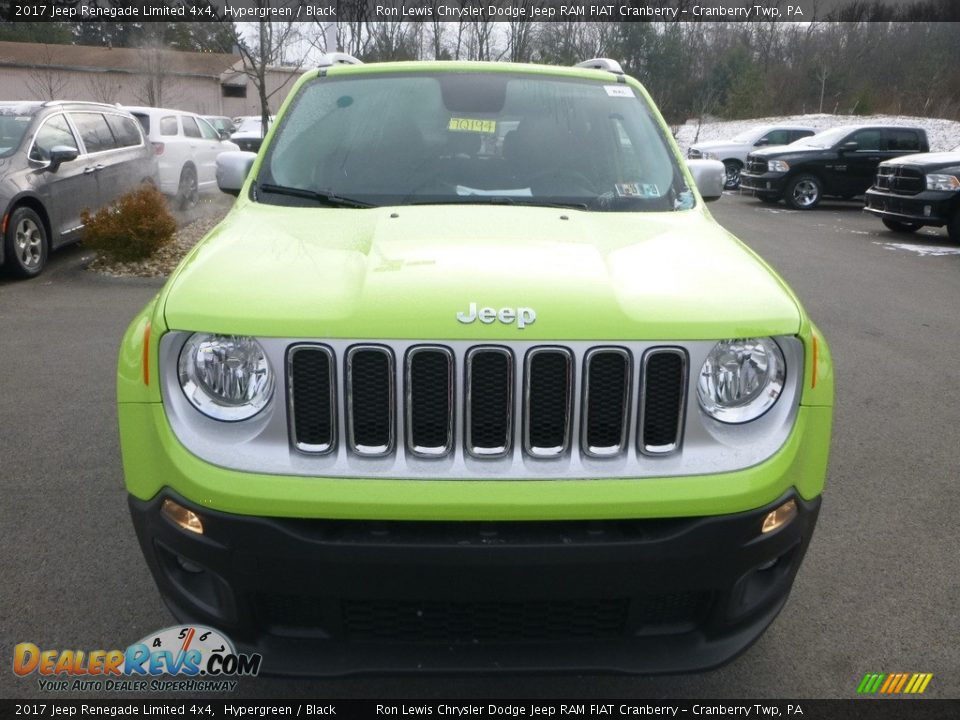 2017 Jeep Renegade Limited 4x4 Hypergreen / Black Photo #8