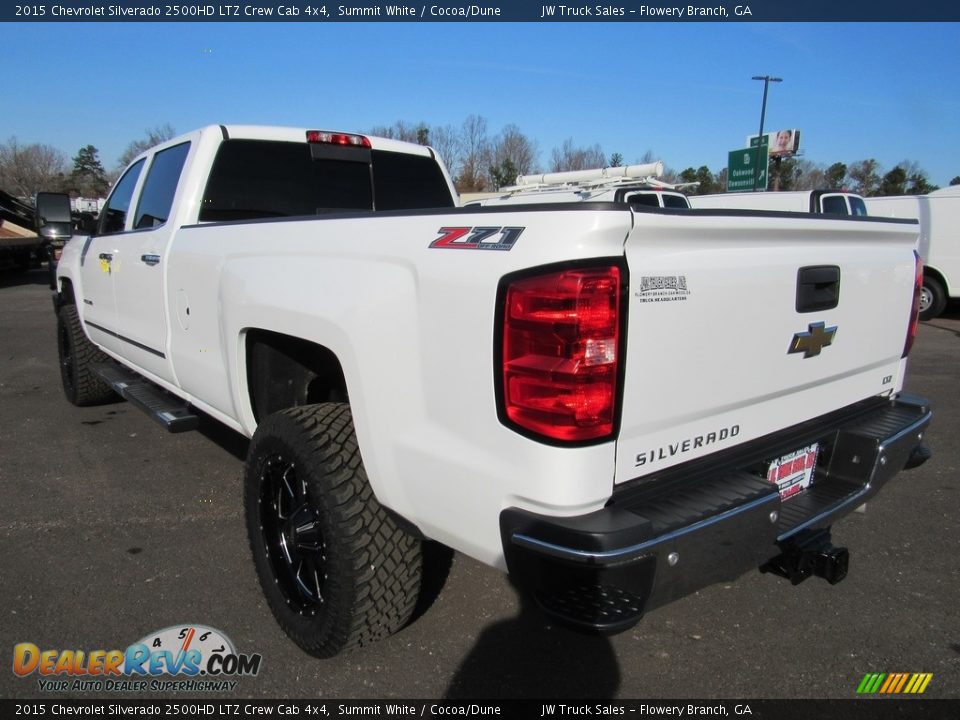 2015 Chevrolet Silverado 2500HD LTZ Crew Cab 4x4 Summit White / Cocoa/Dune Photo #3