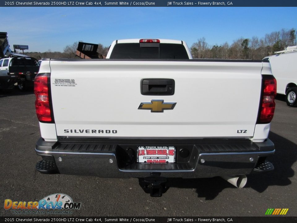 2015 Chevrolet Silverado 2500HD LTZ Crew Cab 4x4 Summit White / Cocoa/Dune Photo #4