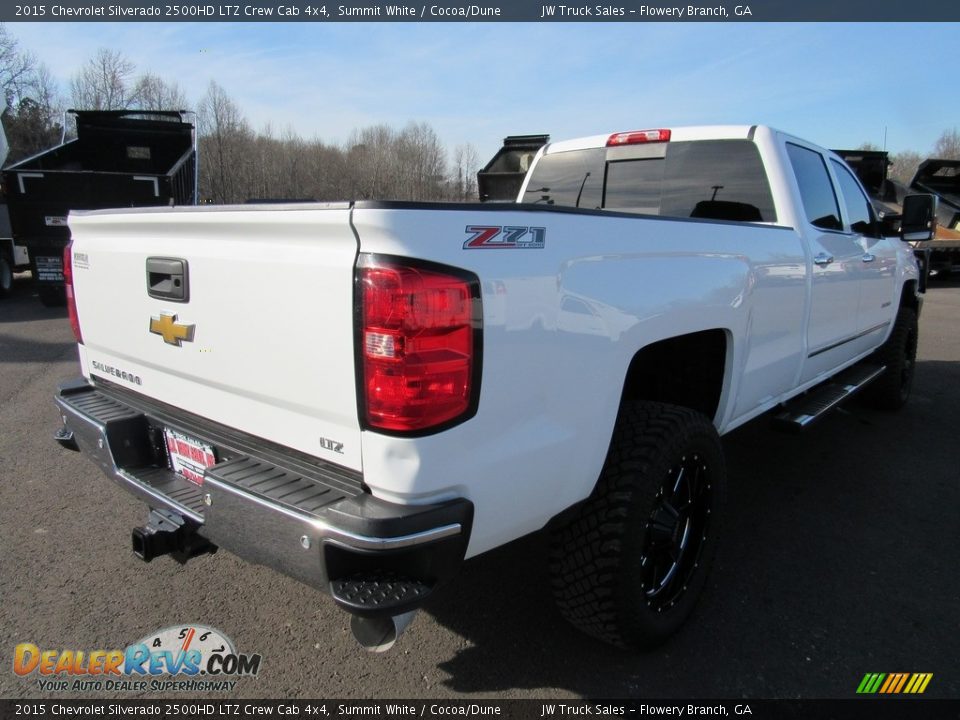 2015 Chevrolet Silverado 2500HD LTZ Crew Cab 4x4 Summit White / Cocoa/Dune Photo #5