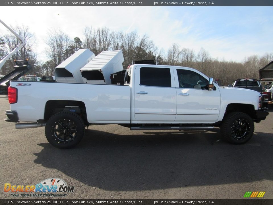 2015 Chevrolet Silverado 2500HD LTZ Crew Cab 4x4 Summit White / Cocoa/Dune Photo #6