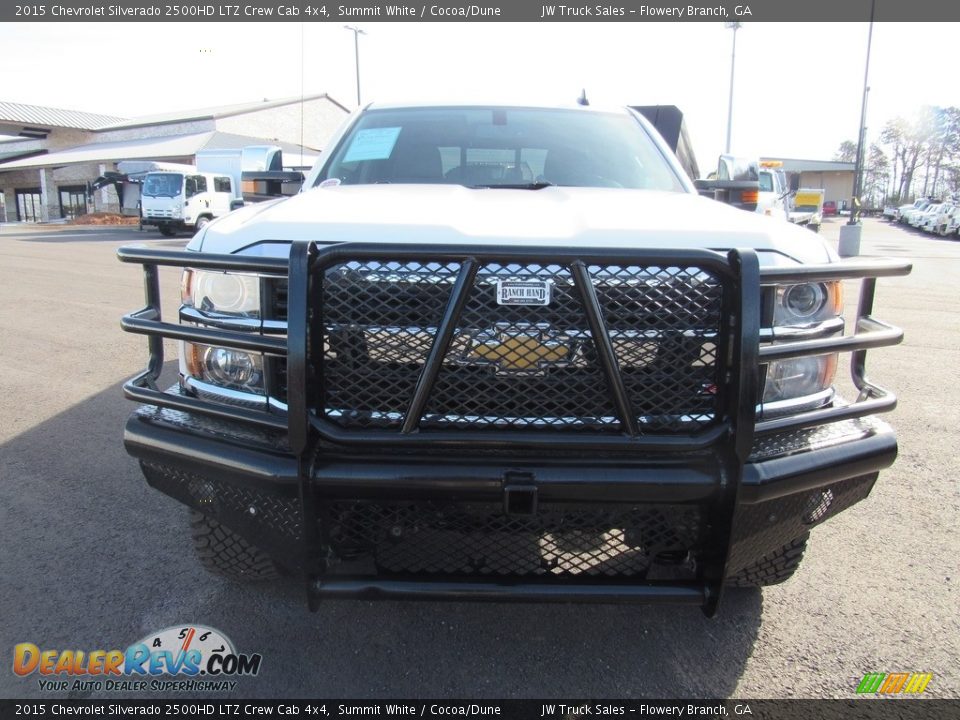 2015 Chevrolet Silverado 2500HD LTZ Crew Cab 4x4 Summit White / Cocoa/Dune Photo #8