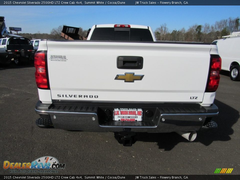 2015 Chevrolet Silverado 2500HD LTZ Crew Cab 4x4 Summit White / Cocoa/Dune Photo #9