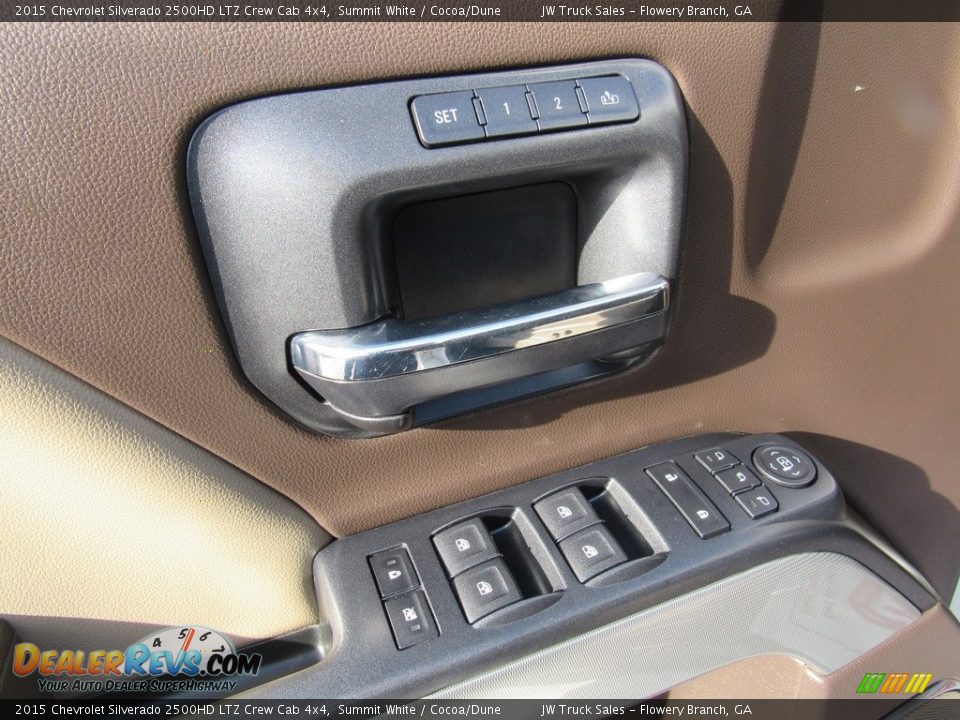 2015 Chevrolet Silverado 2500HD LTZ Crew Cab 4x4 Summit White / Cocoa/Dune Photo #16