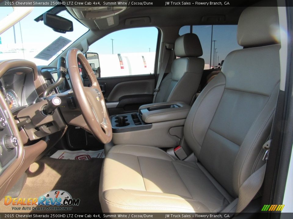 2015 Chevrolet Silverado 2500HD LTZ Crew Cab 4x4 Summit White / Cocoa/Dune Photo #17